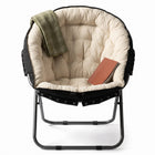 Cheqo® Moon Chair - Campingstoel Opvouwbaar - Klapstoel - Vouwstoel - Kampeerstoel - Relaxstoel - Loungestoel - Kuipstoel - Tuinstoel - Visstoel - Festivalstoel - Strandstoel - Balkonstoel - Verstelbaar - Gewatteerd Kussen - Binnen en Buiten - Hero Studio