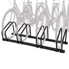 Cheqo® Fietsenrek voor 4 Fietsen - Fietsenstandaard - Fietsrek - Fietsenstalling - Fietsbeugel - Vloermontage en Muurmontage - voor Brede Banden - voor Binnen en Buiten - voor Garage - Schuur en Tuin - Fiets Standaard - Fietsen Rek - Zwart - Hero Studio ghost-fietsen v8 (kloon van v7)