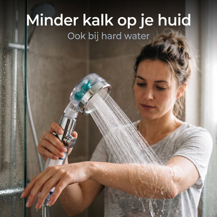 Cheqo® Waterbesparende Douchekop - Lifestyle v3
