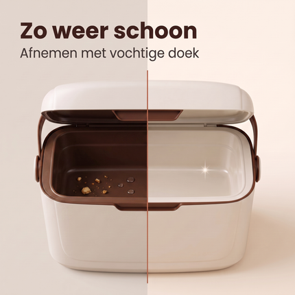 Cheqo® Koelbox 12 Liter - Kleine Koelbox met Schouderband - Draagbare Koelbox zonder Stroom - Passieve Koelbox en Koelkist voor Camping - Koelbox voor Strand en Picknick - Koelbox voor Festival en Auto - Frigobox - Retro Koelbox Taupe - Bezwaarkiller