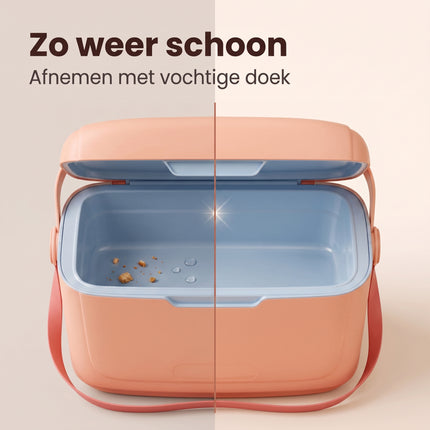 Cheqo® Koelbox - Kleine Koelbox 6 Liter - Koeltas - Draagbare Koelbox met Schouderband en Verstelbare Draagriem - Koelbox zonder Stroom - voor Picknick - Strand - Camping - Auto en Festival - Isolerende Lunchbox Koeler - Roze Koelboxje - Bezwaarkiller