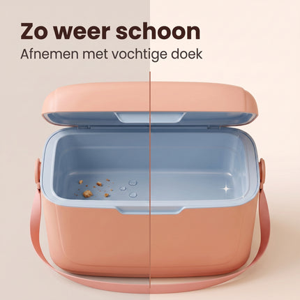 Cheqo® Koelbox - Draagbare Koelbox zonder Stroom - Passieve Koelbox - Kleine Koelbox met Schouderband - Koelbox voor Camping - Strand - Picknick en Auto - Koeltas - Thermobox - Isolerende Koelbox voor Festival - Roze Lichtgewicht Koelbox - Bezwaarkiller