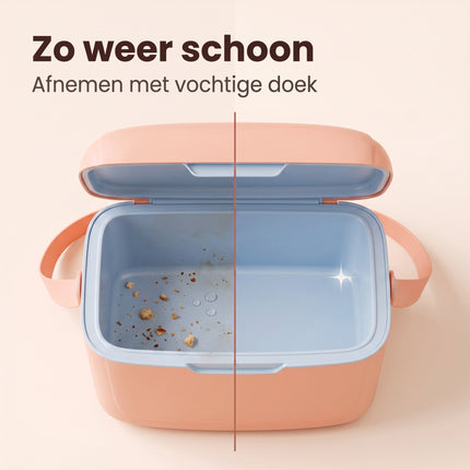 Cheqo® Koelbox Klein - Draagbare Koelbox zonder Stroom - Koelbox met Handvat en Deksel - Koelbox voor Picknick - Camping - Strand en Auto - Coolbox - Frigobox - Mini Koelbox voor Onderweg - Koeltas voor Lunch en Festival - Roze - Bezwaarkiller