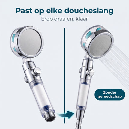 Cheqo® Waterbesparende Douchekop - Bezwaarkiller