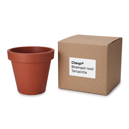 Cheqo® Bloempot Terracotta Rond Kunststof - Verpakking
