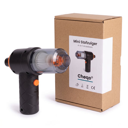 Cheqo® Mini Stofzuiger - Handstofzuiger - Kruimeldief - Verpakking