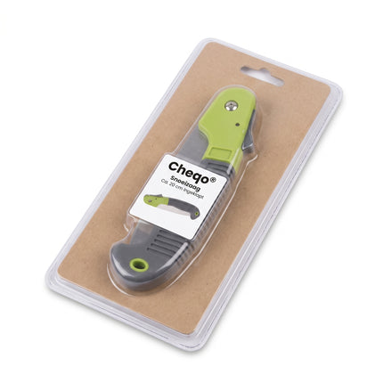 Cheqo® Takkenzaag Opvouwbaar - Snoeizaag Inklapbaar - Vouwzaag - Klapzaag - Handzaag - Boomzaag - Houtzaag - Tuinzaag - Zakzaag - Tuingereedschap voor Snoeien - voor Takken en Struiken - voor de Tuin - Kampeerzaag - Survival Zaag - Zaag - Verpakking