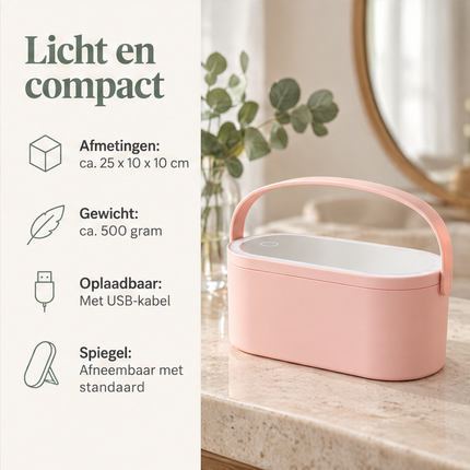 infographic opus55 infographic 6 - Cheqo® Beautycase met LED Spiegel