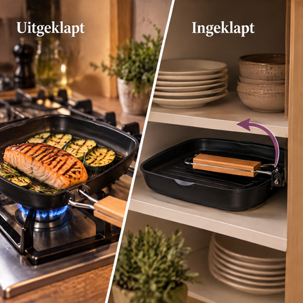 infographic opus55 infographic 4 - Cheqo® Grillpan Vierkant met Inklapbaar Houten Handvat