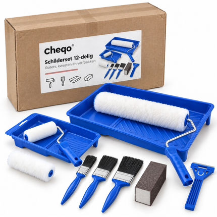 infographic opus55 verpakking - Cheqo® Schilderset 12-Delig