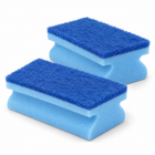 infographic opus55 hoofdafbeelding - Cheqo® Schuursponzen met Greep Set van 2 Krasvrij