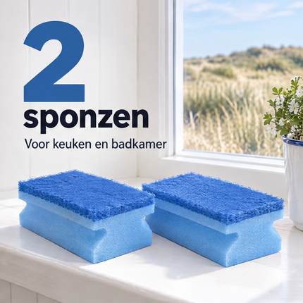 infographic opus55 infographic 3 - Cheqo® Schuursponzen met Greep Set van 2 Krasvrij