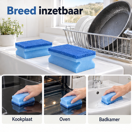 infographic opus55 infographic 6 - Cheqo® Schuursponzen met Greep Set van 2 Krasvrij