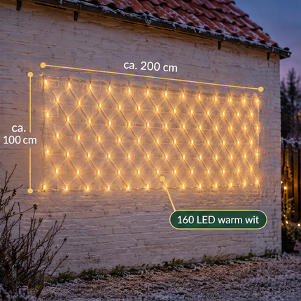 infographic opus55 infographic 3 - Cheqo® Netverlichting 160 LED Warm Wit met Transparant Snoer