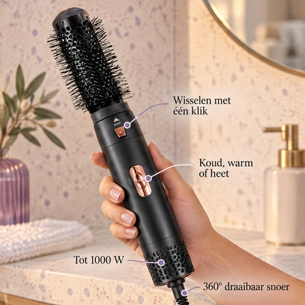 infographic opus55 infographic 2 - Cheqo® Airstyler 5-in-1 1000W Zwart