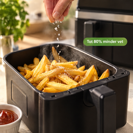 infographic opus55 infographic 6 - Cheqo® Dubbele Airfryer met Twee Gelijke Manden