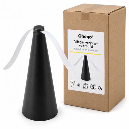 infographic opus55 verpakking - Cheqo® Vliegenverjager voor op Tafel