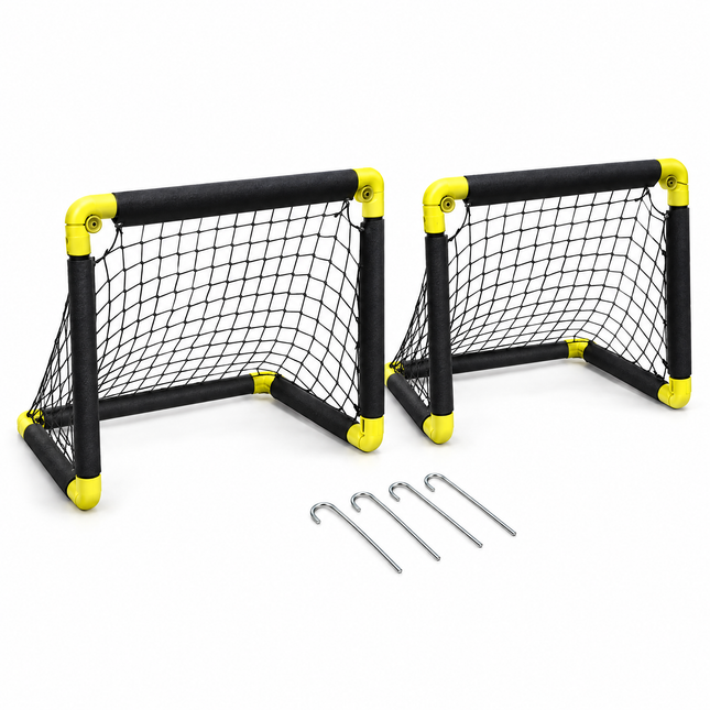 infographic opus55 hoofdafbeelding - Cheqo® Voetbaldoel 50 cm Set van 2