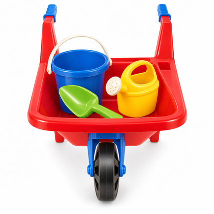 infographic opus55 hoofdafbeelding - Cheqo® Kinderkruiwagen 4-Delig met Emmer, Schep en Gieter
