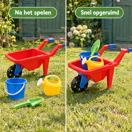 infographic opus55 infographic 5 - Cheqo® Kinderkruiwagen 4-Delig met Emmer, Schep en Gieter