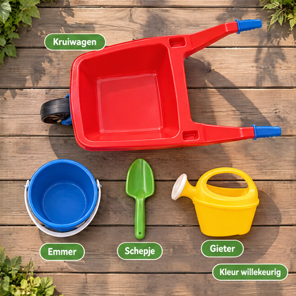 infographic opus55 infographic 6 - Cheqo® Kinderkruiwagen 4-Delig met Emmer, Schep en Gieter