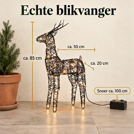 infographic opus55 infographic 5 - Cheqo® Verlicht Rendier 85 cm