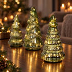 infographic opus55 hoofdafbeelding - Cheqo® Glazen Kerstboom met LED Verlichting