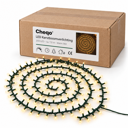 infographic opus55 verpakking - Cheqo® Kerstboomverlichting 350 LED