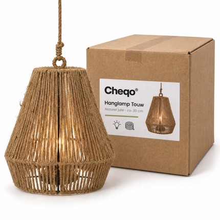 infographic opus55 verpakking - Cheqo® Hanglamp Touw