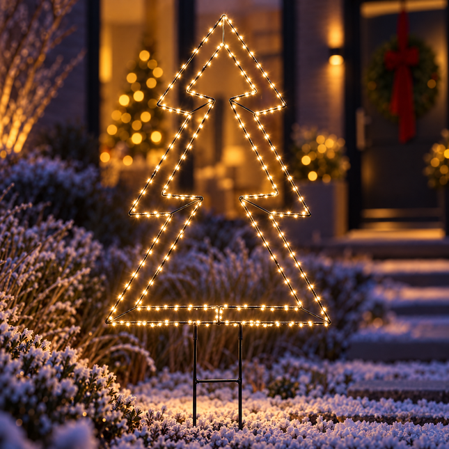 infographic opus55 hoofdafbeelding - Cheqo® Verlichte Kerstboom 60 cm