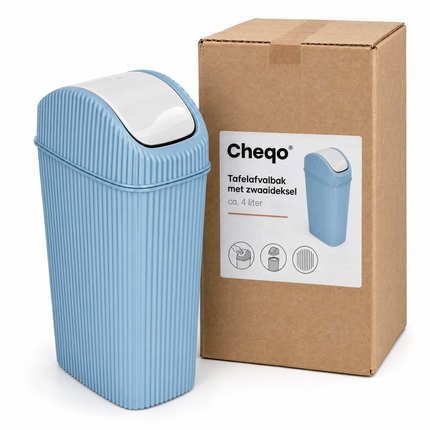 infographic opus55 verpakking - Cheqo® Tafelafvalbak Blauw