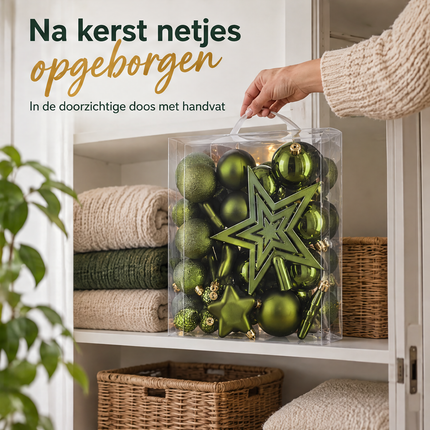 infographic opus55 infographic 6 - Cheqo® Kerstballen Set van 40 Donkergroen