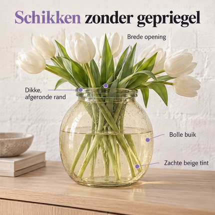 infographic opus55 infographic 5 - Cheqo® Glazen Vaas Gerecycled Glas Beige