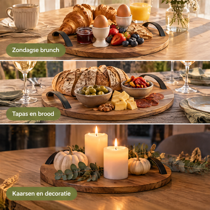 infographic opus55 infographic 5 - Cheqo® Ronde Serveerplank Acaciahout met Handvatten