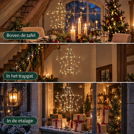 infographic opus55 infographic 6 - Cheqo® LED Ster met Kerstlampjes 3D Zwart 60 LEDs