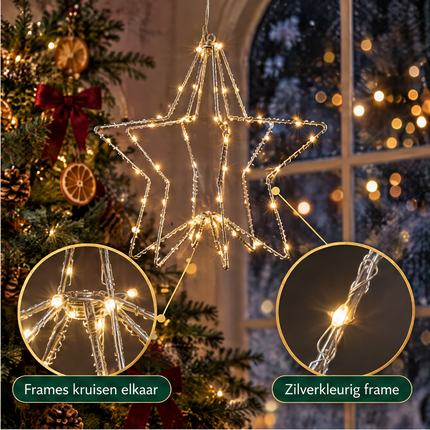 infographic opus55 infographic 3 - Cheqo® LED Ster met Kerstlampjes 3D Zilver 60 LEDs