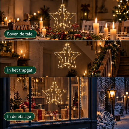 infographic opus55 infographic 6 - Cheqo® LED Ster met Kerstlampjes 3D Zilver 60 LEDs