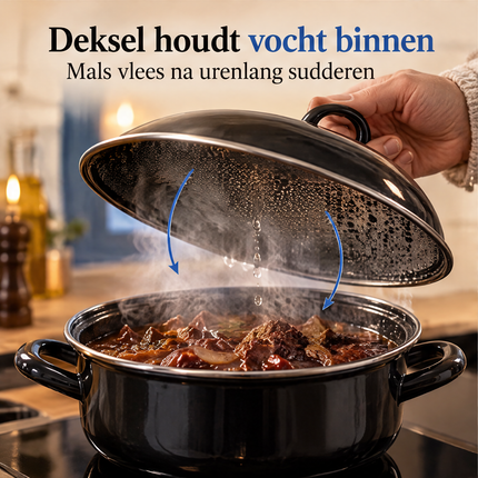 infographic opus55 infographic 4 - Cheqo® Emaille Braadpan met Deksel