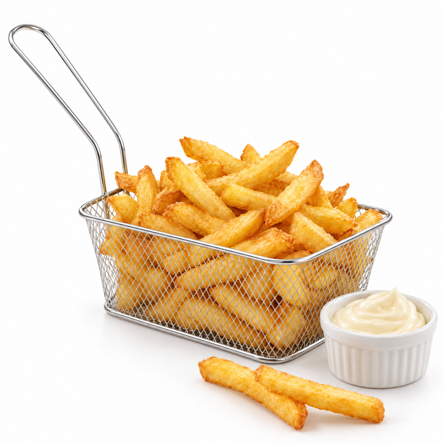 infographic opus55 hoofdafbeelding - Cheqo® Frietmandje RVS met Handvat