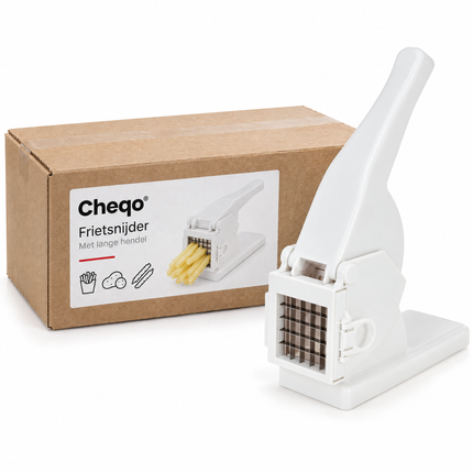infographic opus55 verpakking - Cheqo® Frietsnijder Wit