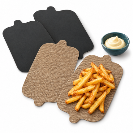 infographic opus55 hoofdafbeelding - Cheqo® Beschermfolie voor Dubbele Airfryer Set van 4