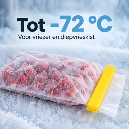 infographic opus55 infographic 2 - Cheqo® Herbruikbare Diepvrieszakken Set van 4 met Sluitclips