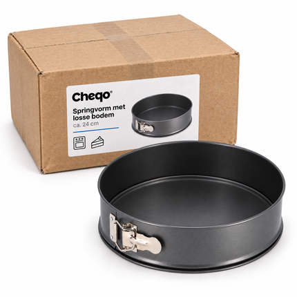 infographic opus55 verpakking - Cheqo® Springvorm 24 cm Antraciet