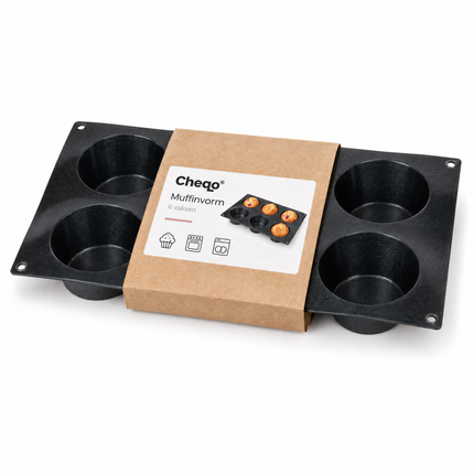 infographic opus55 verpakking - Cheqo® Muffinvorm 6 Vaks Siliconen
