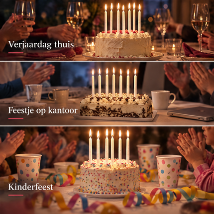 infographic opus55 infographic 5 - Cheqo® Verjaardagskaarsjes Set van 12 met Houders
