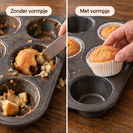 infographic opus55 infographic 4 - Cheqo® Cupcake Vormpjes Wit Set van 200