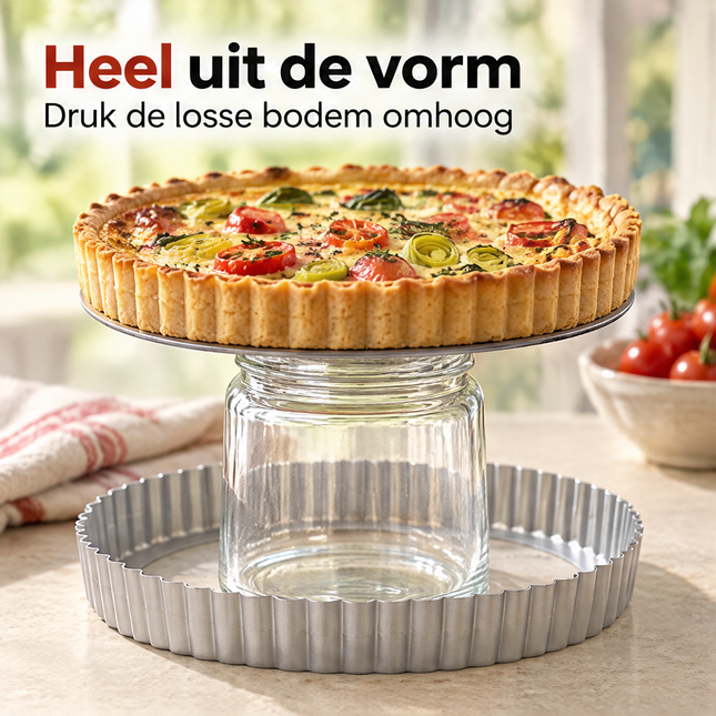 infographic opus55 infographic 1 - Cheqo® Quichevorm 25 cm Zilver met Losse Bodem