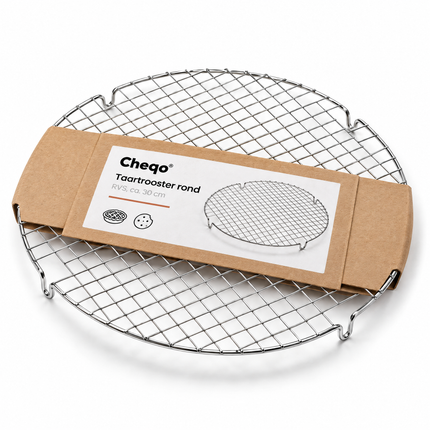 infographic opus55 verpakking - Cheqo® Taartrooster Rond RVS