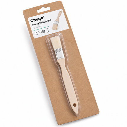 infographic opus55 verpakking - Cheqo® Bakkwast 20 cm met Houten Steel