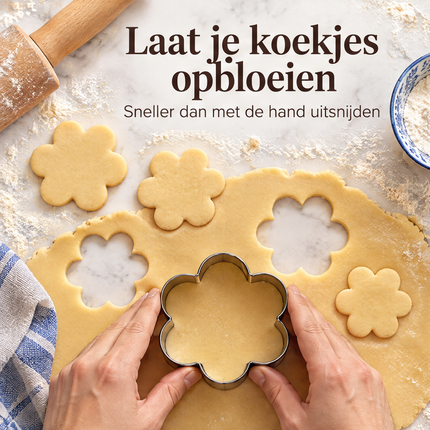 infographic opus55 infographic 1 - Cheqo® Uitsteekvormen Bloem Set van 5
